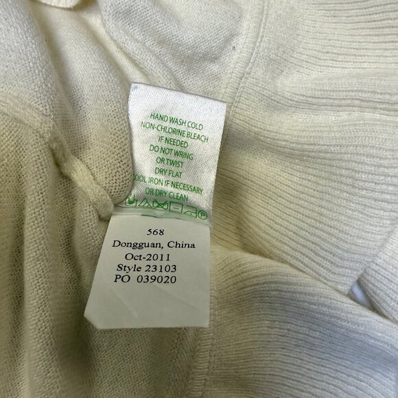 Lilly Pulitzer Ruffle Shrug Cropped Cardigan XL Cream Soft Knit EUC - Picture 6 of 7